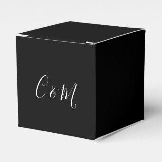 Ballotins Boîte de préférence Mariage noir et blanc