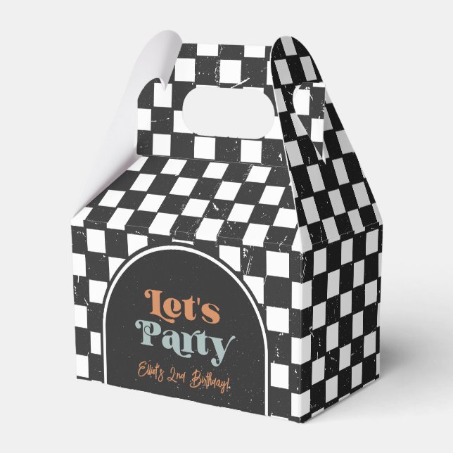 Ballotins Boîte de préférence pour la fête cool pour enfants (Verso)