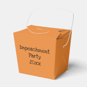 Ballotins Boîte de prise orange "Parti d'impeachment"