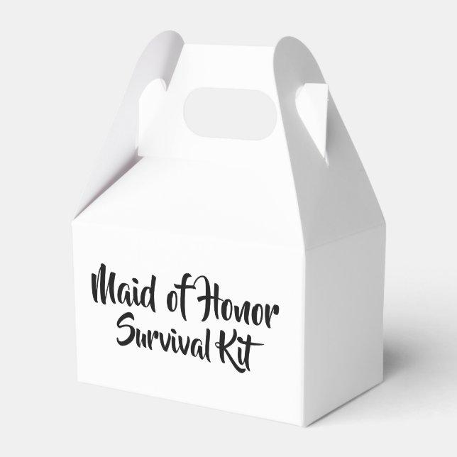 Ballotins Boîte de trousse de survie "Maid of Honor" (Verso)