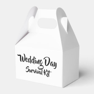 Ballotins Boîte "Kit de survie du jour de mariage"
