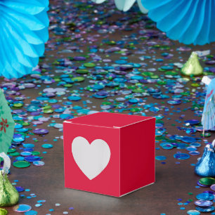 Ballotins Boîtes à favoris Cherry Red – Style Heart 2x2x2