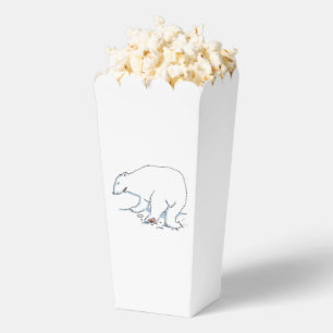 Ballotins Boîtes à pop-corn d'ours polaire