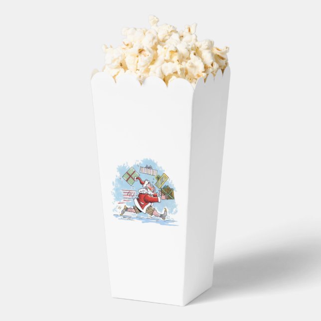 Ballotins Boîtes à pop corn non préparées père Noël (Sauté)