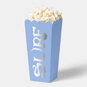 Ballotins Boîtes à pop-corn vertical bleu surf