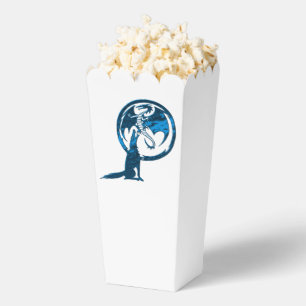 Ballotins Boîtes à popcorn blanc bleu Wolf and Dragon