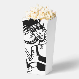 Ballotins Boîtes à popcorn noir blanc