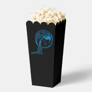 Ballotins Boîtes à popcorn noir Wolf and Dragon Blue