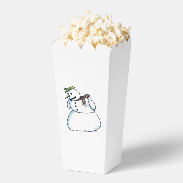 Ballotins Boîtes à popcorn Snowman (Sauté)