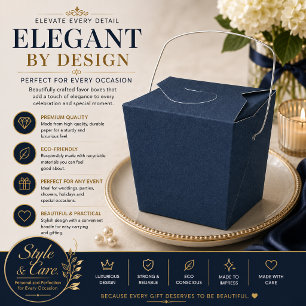Ballotins Boîtes Cadeaux Emballage Texturé Bleu Élégant
