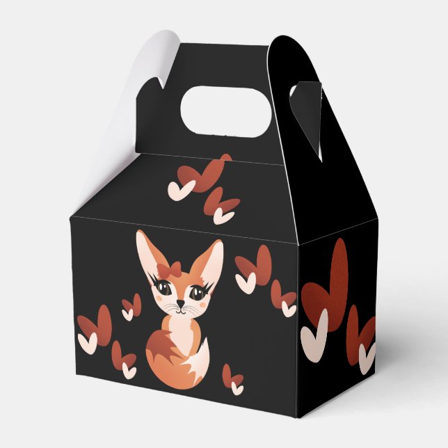 Ballotins Boîtes cadeaux Fennec Fox pour Fêtes Faveurs & Gra (Verso)