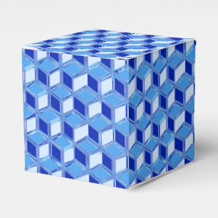 Ballotins Boîtes Chrome 3-d - bleu cobalt