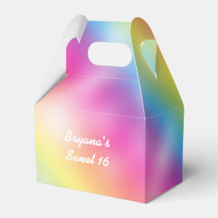 Ballotins Boîtes de cadeaux de fête d'anniversaire arc-en-ci