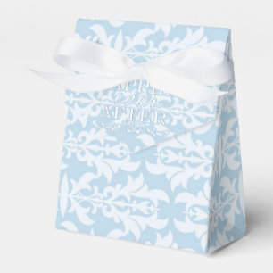 Ballotins Boîtes de cadeaux de fête de mariage bleu APRÈS TO