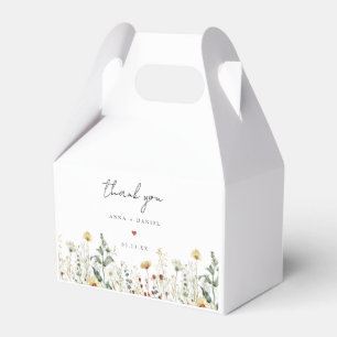 Ballotins Boîtes de cadeaux de mariage champ de fleurs sauva