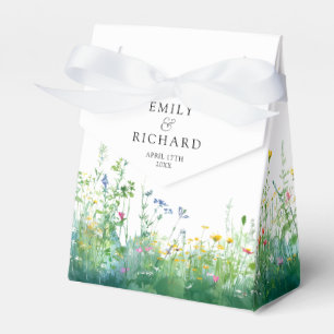 Ballotins Boîtes de cadeaux de mariage florales de fleurs sa