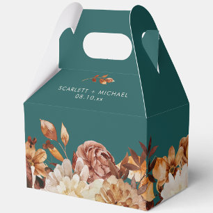 Ballotins Boîtes de cadeaux de mariage sarcelle