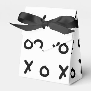Ballotins Boîtes de cadeaux personnalisées Blanc & Noir X O 