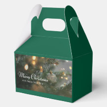 boîtes de faveur de conception de Noël