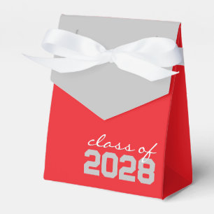 Ballotins Boîtes de faveur de graduation grises argentées et