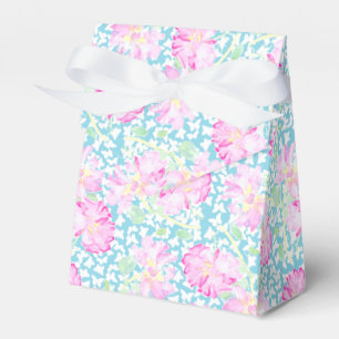 Ballotins Boîtes de faveur de roses roses papillons blancs T