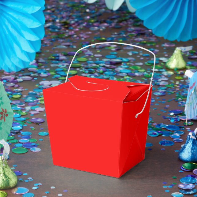 Ballotins Boîtes de Faveur Rouges Personnalisées – Take Out  (Fête)