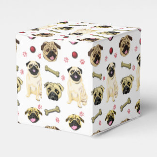 Ballotins Boîtes de faveurs à thème Pug