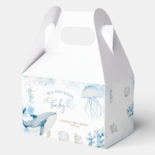 Ballotins Boîtes de faveurs de Baby Shower Océan Mer Vous Bi