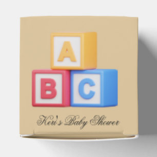 Ballotins Boîtes de faveurs de blocs alphabet A-B-C