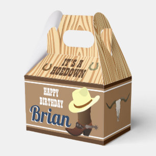 Ballotins Boîtes de Faveurs de Cowboy Occidental Fête de C