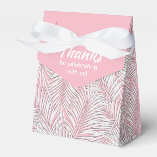 Ballotins Boîtes de Faveurs de Fête de Style Tente Rose avec (Verso)