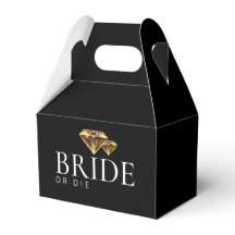 Boîtes de faveurs de luxe "Bride or Die" – Mariées
