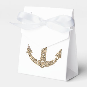 Ballotins Boîtes de faveurs de mariage à l'ancrage nautique 
