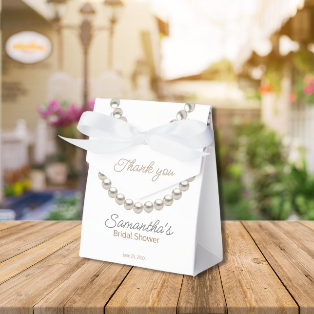 Ballotins Boîtes de Faveurs de Mariage Élégante Perle (Créateur téléchargé)