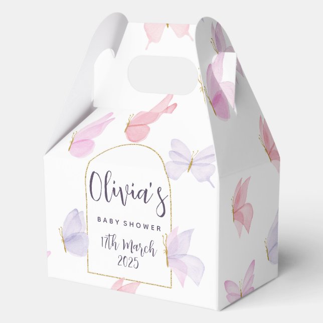 Ballotins Boîtes de fête sur le thème du papillon (Recto)