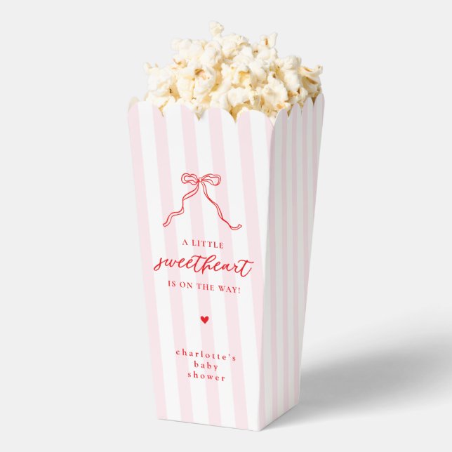 Ballotins Boîtes de Popcorn pour Baby Shower Little Sweethea (Sauté)