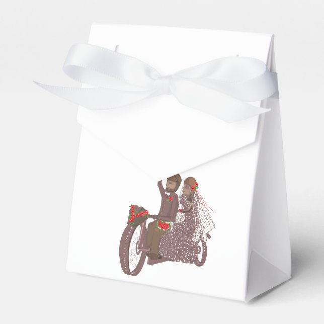 Ballotins Boîtes favorites pour le mariage de motard (Verso)