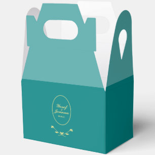 Ballotins Boîtes préférées de mariage Rose turquoise