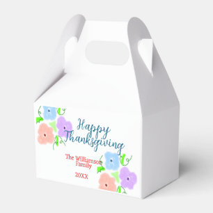 Ballotins Bon thanksgiving bleu violet rose ajouter famille 