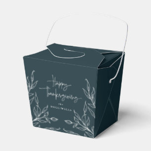 Ballotins Bon thanksgiving motif vert foncé