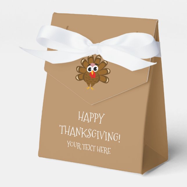 Ballotins Bon thanksgiving sur mesure Dîner soirée Turquie (Verso)