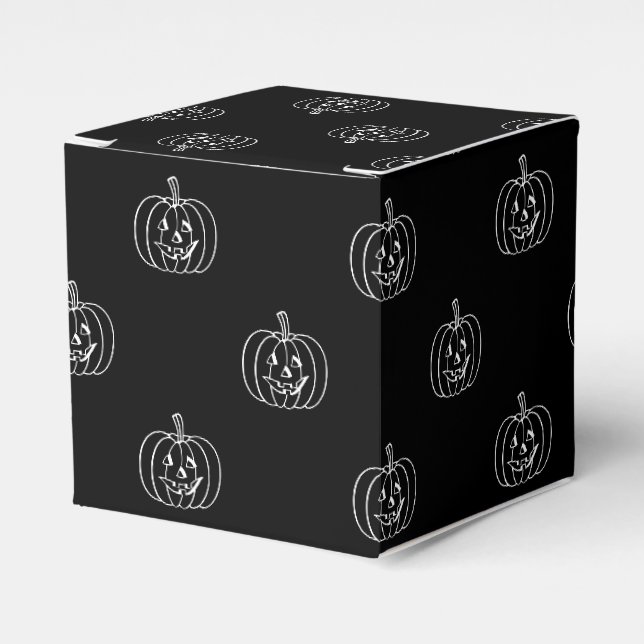 Ballotins Bonbons blanc noir Jack-o'-lantern Halloween (Verso)