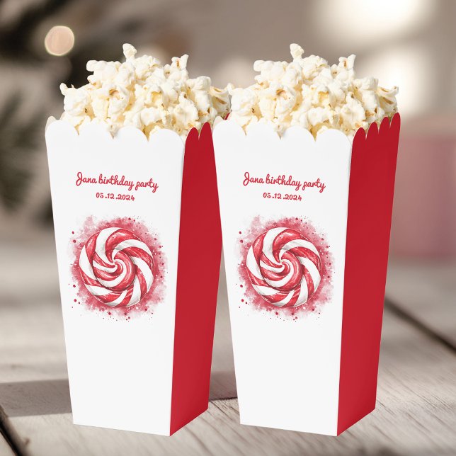 Ballotins Bonbons d'hiver rouge et blanc Anniversaire (Créateur téléchargé)