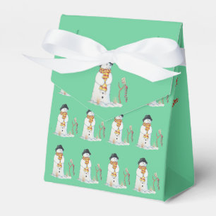 Ballotins Bonhomme de neige mignon avec le bas de Noël