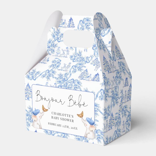 Ballotins Bonjour Bebe Romantique Français Fa Baby shower Fi (Verso)