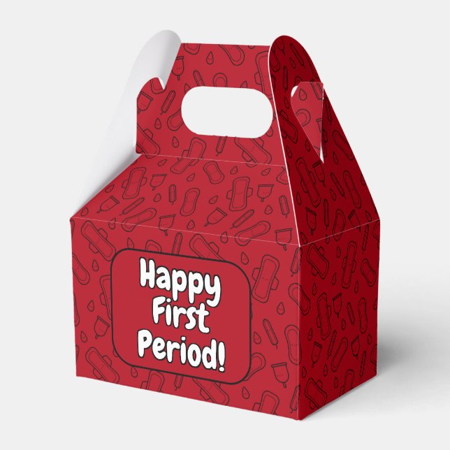 Ballotins Bonne Première Période Parti mignon Rouge Tampon P (Verso)
