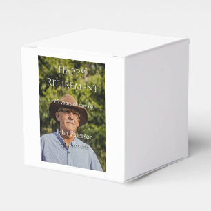 Ballotins Bonne retraite photo nom année de service