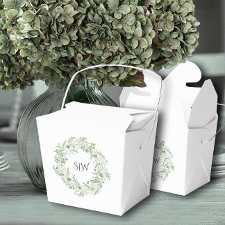Ballotins Botanical Leaves Wreath Thank You