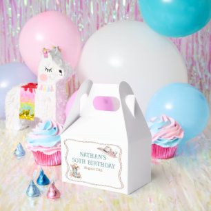 Ballotins Bottes et chapeau de cowgirl florales pour anniver