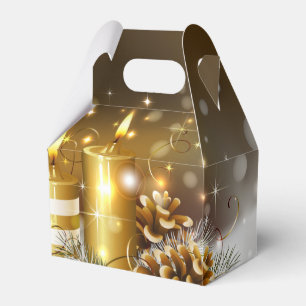 Ballotins Bougies d'or Noël Élégant vacances
